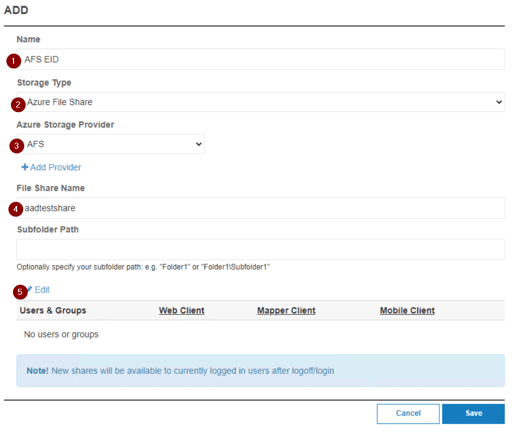 add to shares details