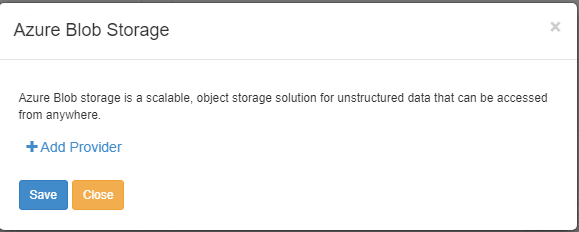 azure blob add provider